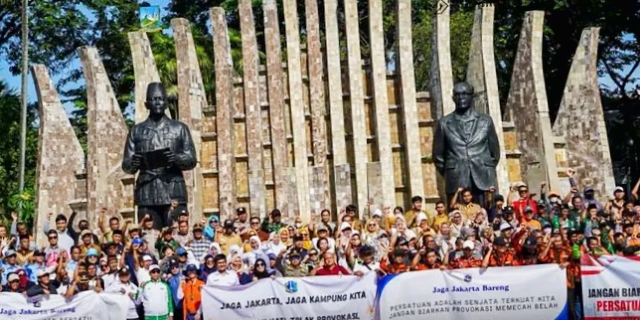 Ratusan Elemen Masyarakat Kecamatan Menteng 