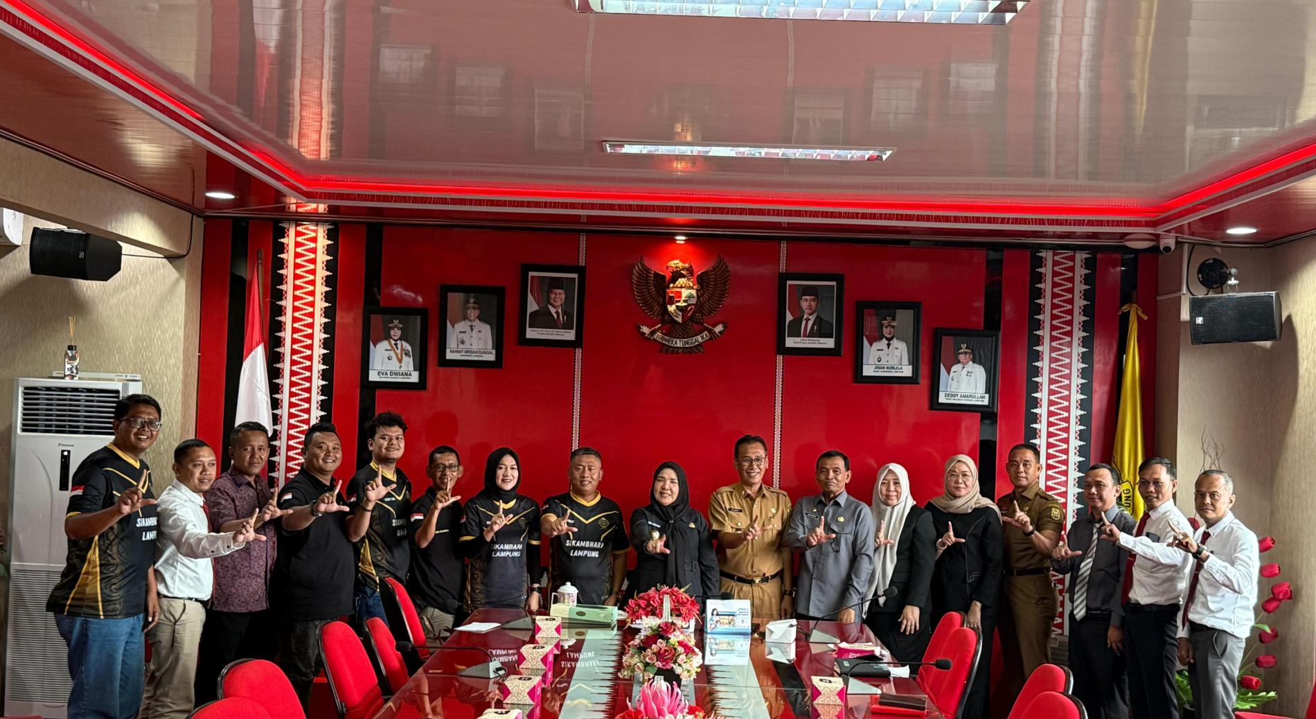 Pemkot Bandarlampung Jalin Sinergitas SIKAMBARA  Majukan Sepakbola Lampung