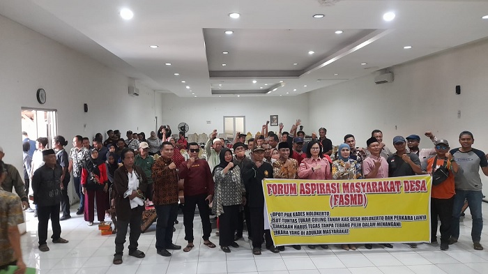 Soal Dugaan Penyimpangan Tukar Guling Bondo Desa, FASMD Nolokerto Minta Kades Dicopot