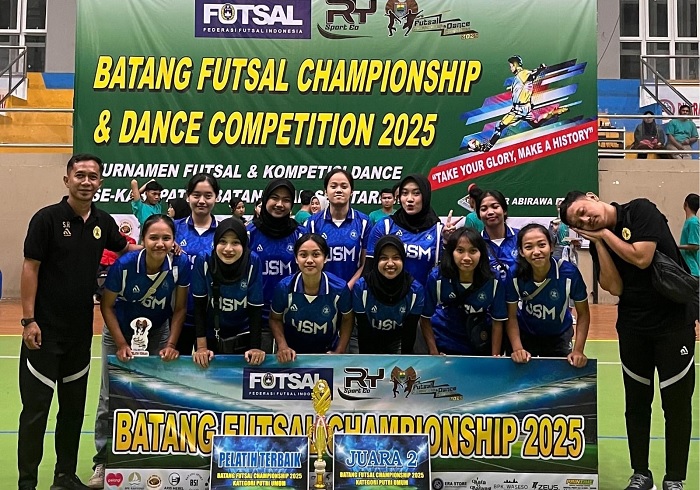 Tim Putri USM Juara 2 di Batang Futsal Championship, Hilma: Kami Bangga