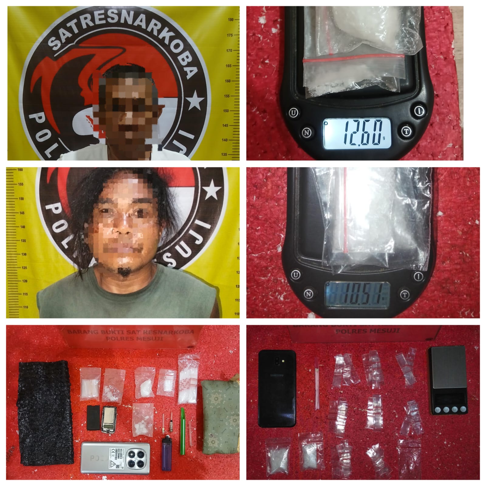 Sat Res Narkoba Polres Mesuji Amankan Dua Pelaku Pengedar Narkoba