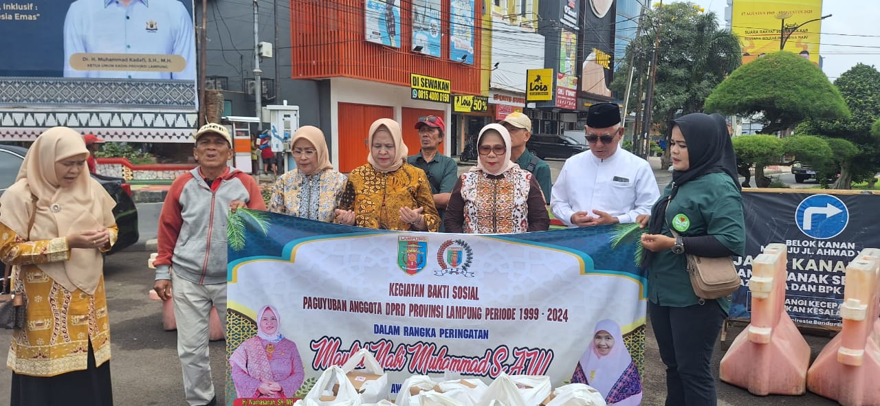Peringati Maulid Nabi, Paguyuban DPRD Lampung Gelar Aksi Sosial