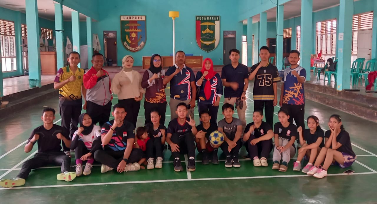 Ketum PKSI Pemprov Lampung Tinjau Latihan Atlet Korfball Pesawaran