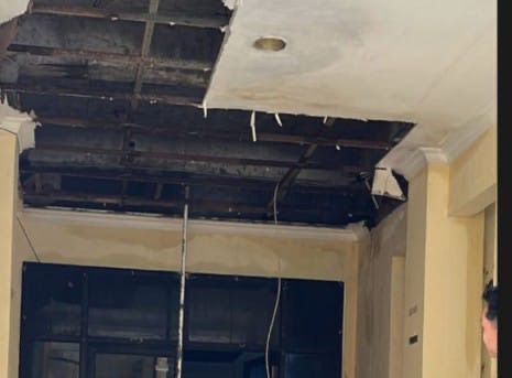 Plafon Sekretariat Pemkab Lamtim Ambruk, Kemana Anggaran Perawatannya?