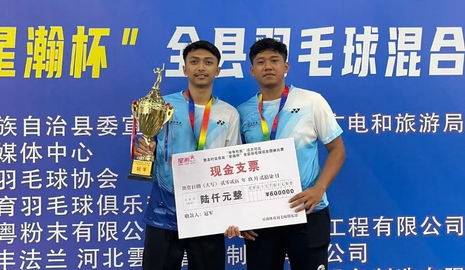 Pebulutangkis USM Ivan/Rizki Sabet Gelar Juara di Cina