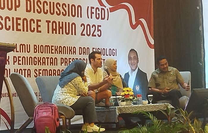 Biomekanika dan Fisiologi Olahraga Dibedah Prof Fuchs dan Prof Titin di FGD KONI Kota Semarang