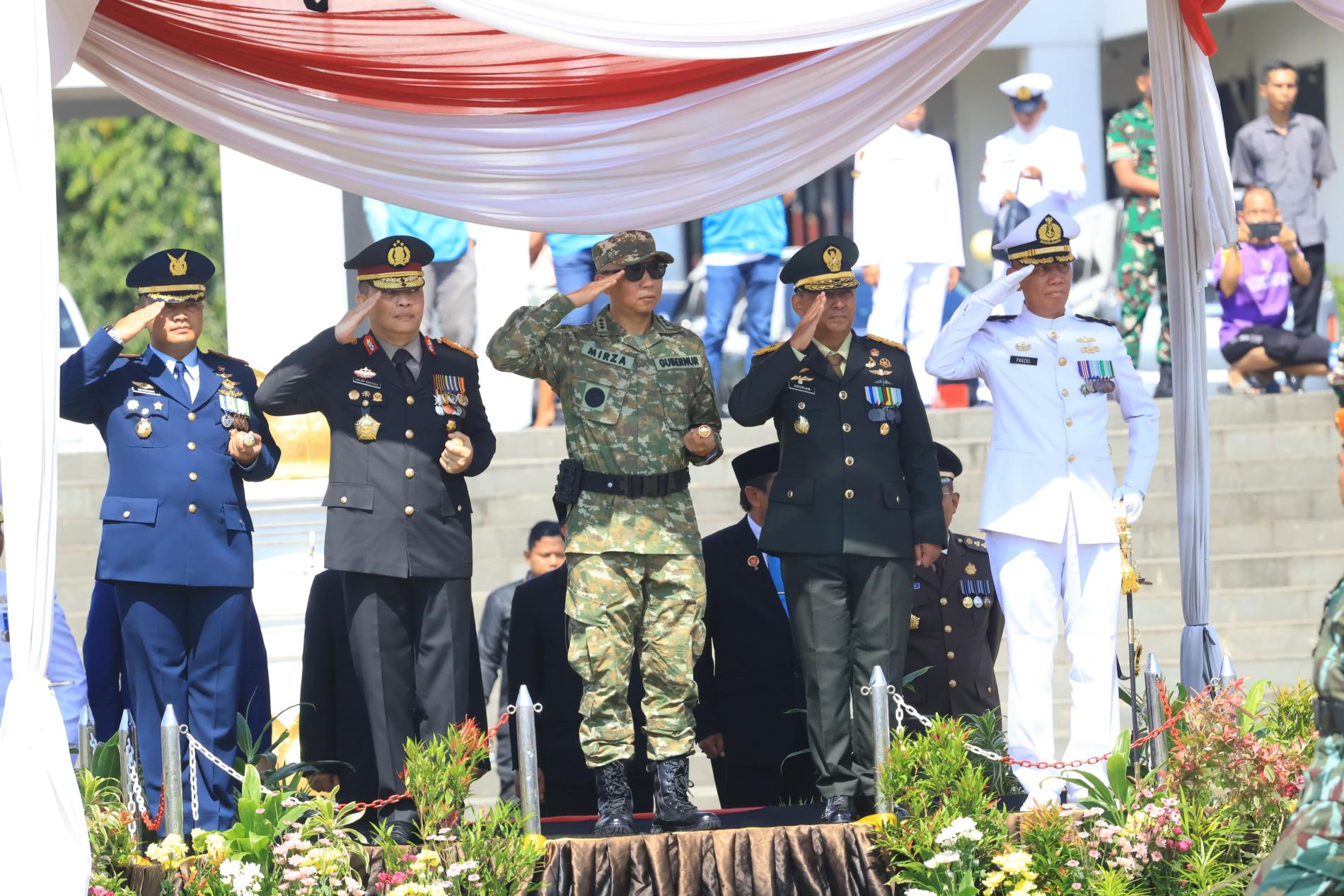 HUT ke-80 TNI, Gubernur Lampung: TNI Adalah Bagian Dalam Pembangunan Bangsa