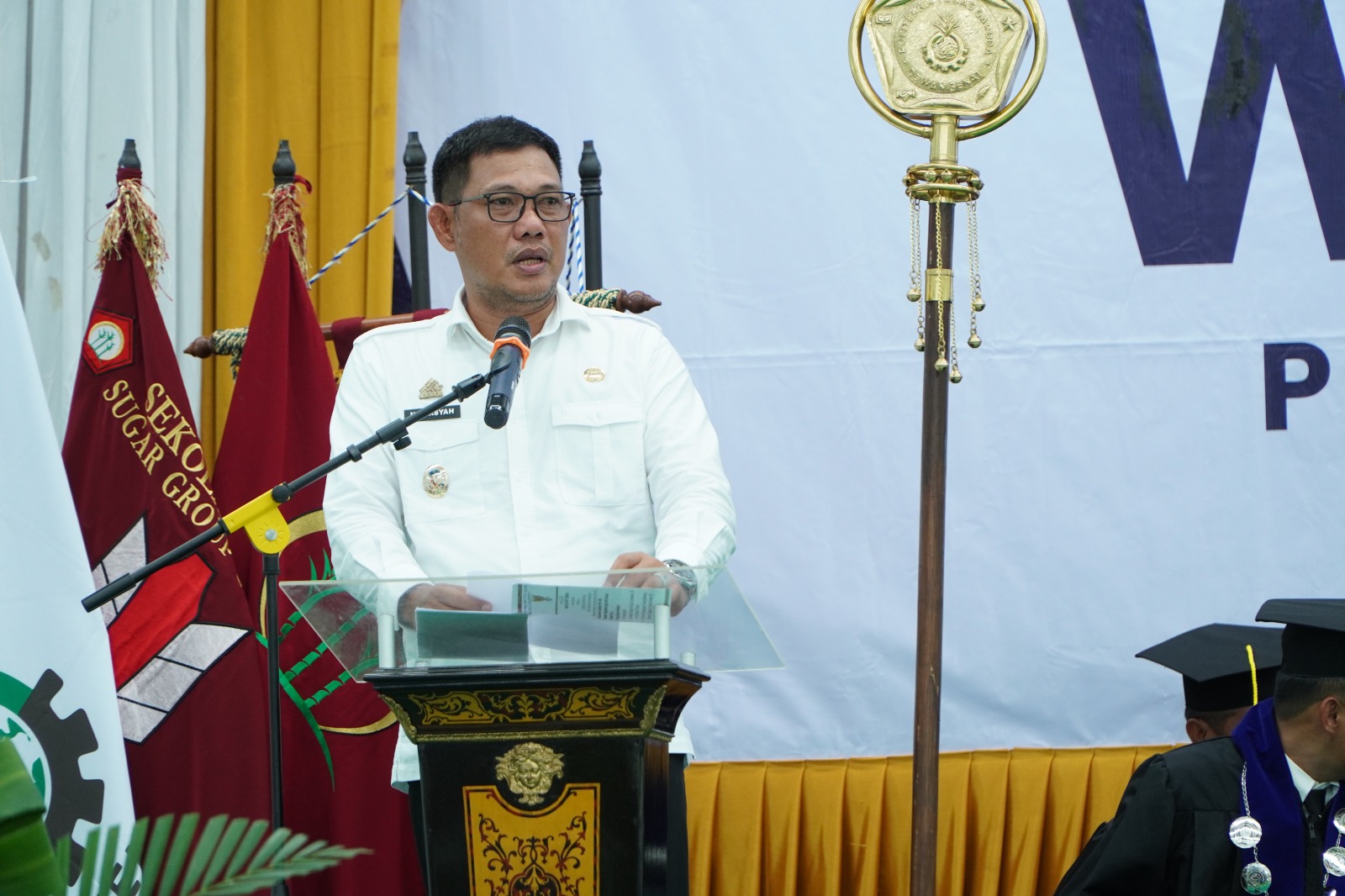 Wabup Nadirsyah Hadiri Wisuda Perdana Politeknik Tunas Garuda Tubaba