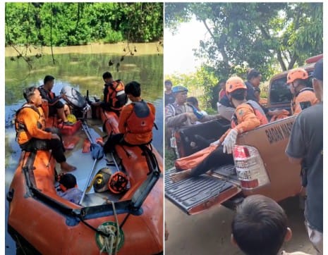 Duda Tewas Tenggelam Saat Pasang Jaring di Way Pengubuan, Lamteng
