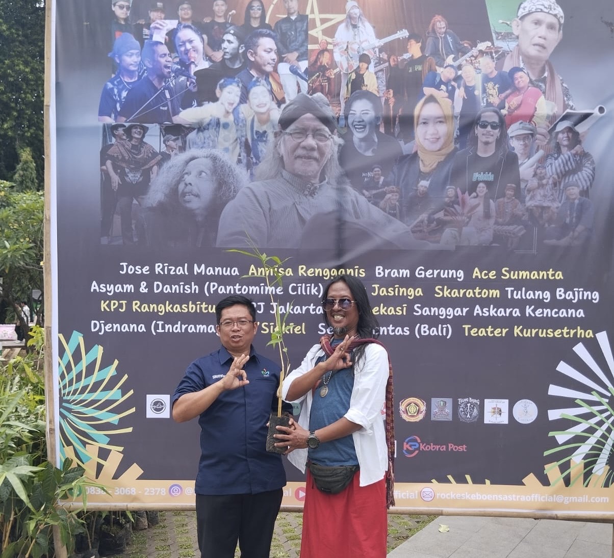 PTPN I Bagi-Bagi Bibit Bambu di Rekkam Art Festival 2025