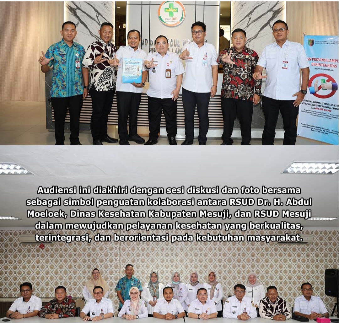 RSUD Abdul Moeloek dan Pemkab Mesuji Jalin Kolaborasi Tingkatkan Pelayanan