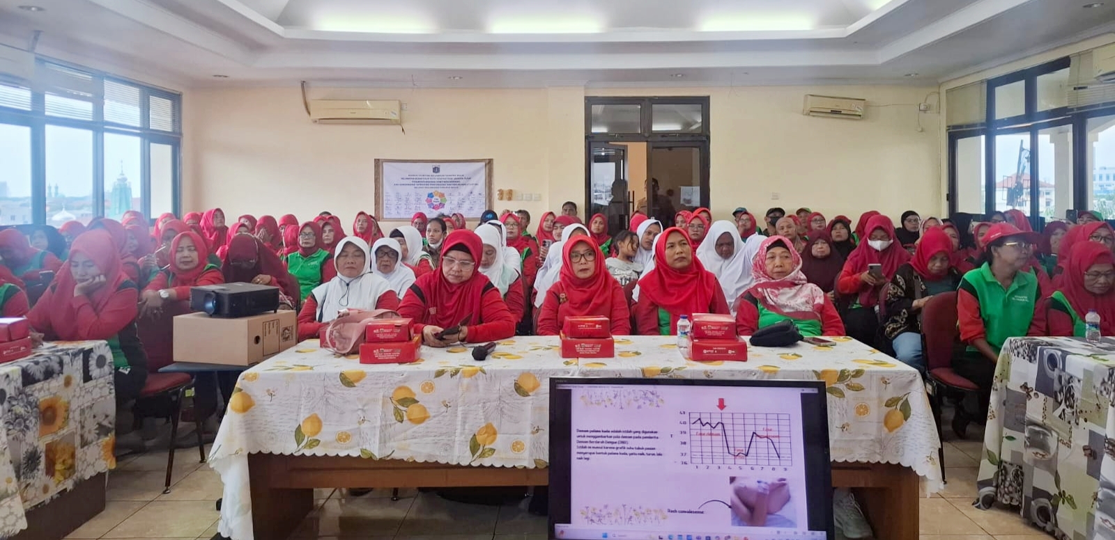 Ratusan kader Jumantik Kelurahan Harapan Mulia