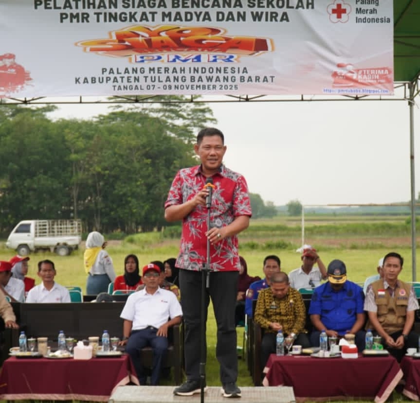 Wabup Tubaba Cetak Generasi PMR Tangguh Peduli Kemanusiaan