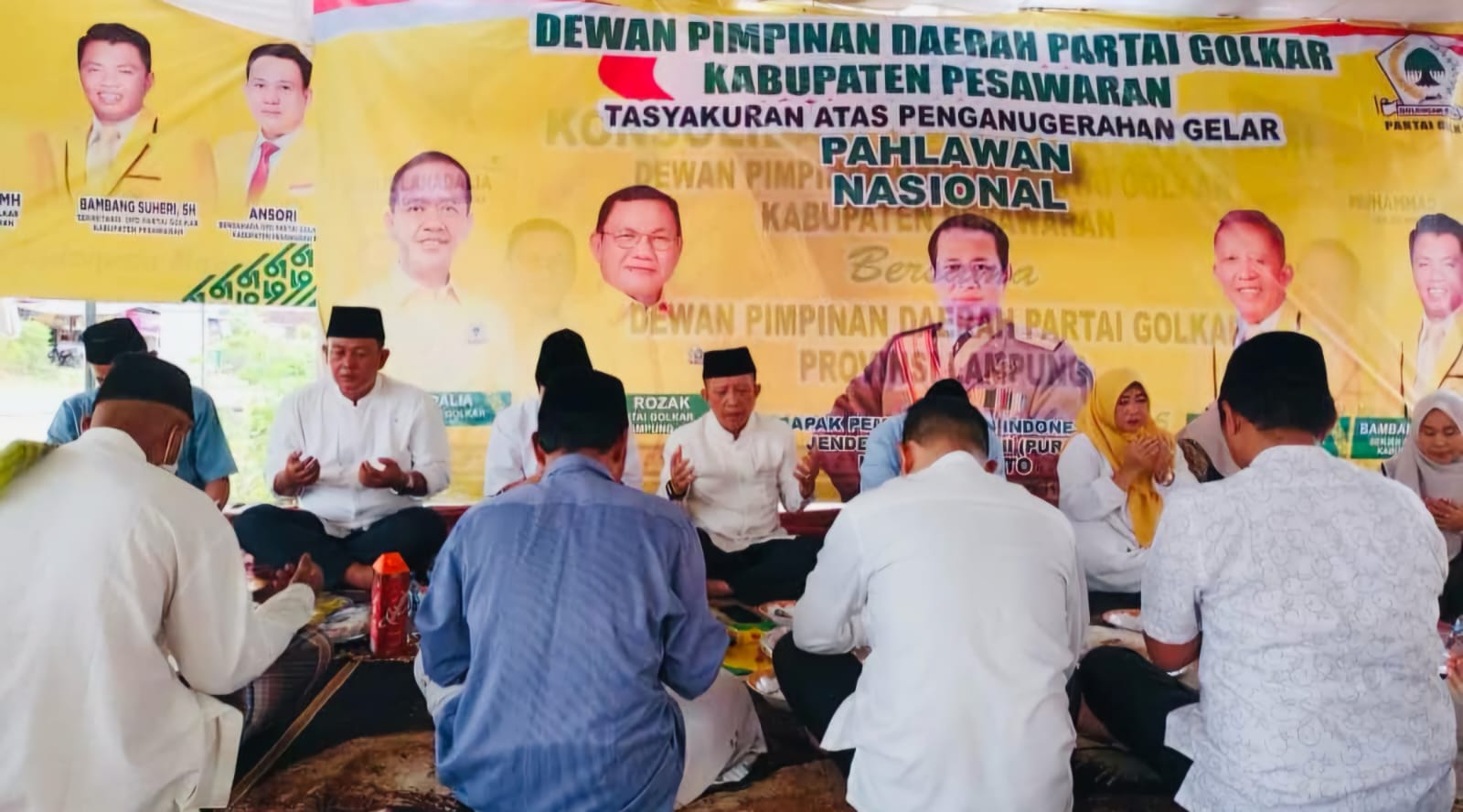Golkar Pesawaran Tasyakuran Atas Penganugerahan Gelar Pahlawan Nasional Soeharto