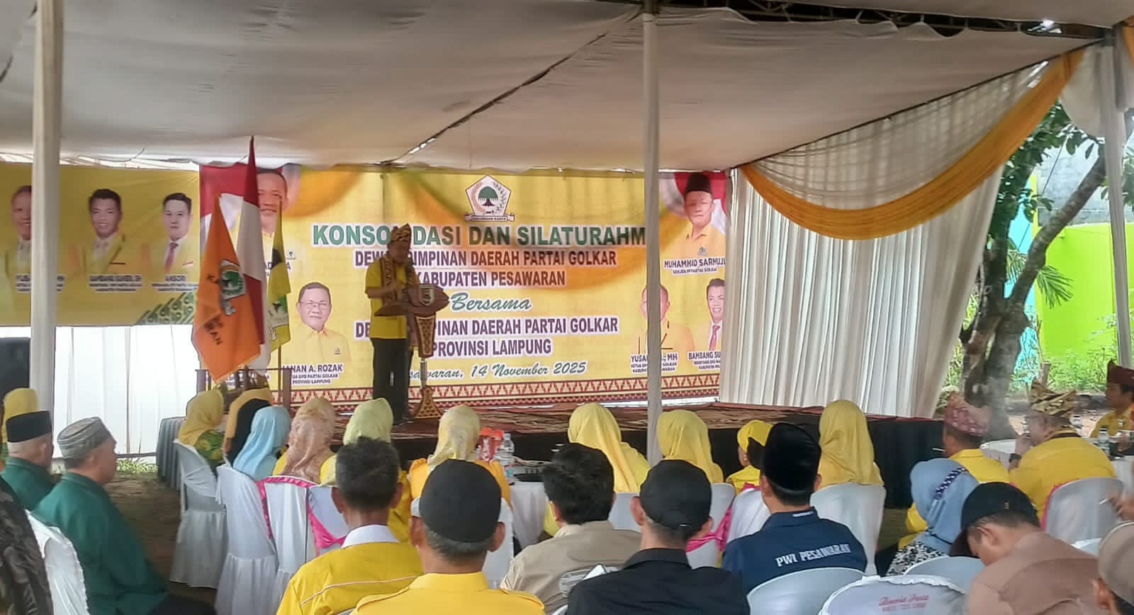 Konsolidasi di Pesawaran, Hanan Sebut Golkar Solid Menangkan Pemilu 2029