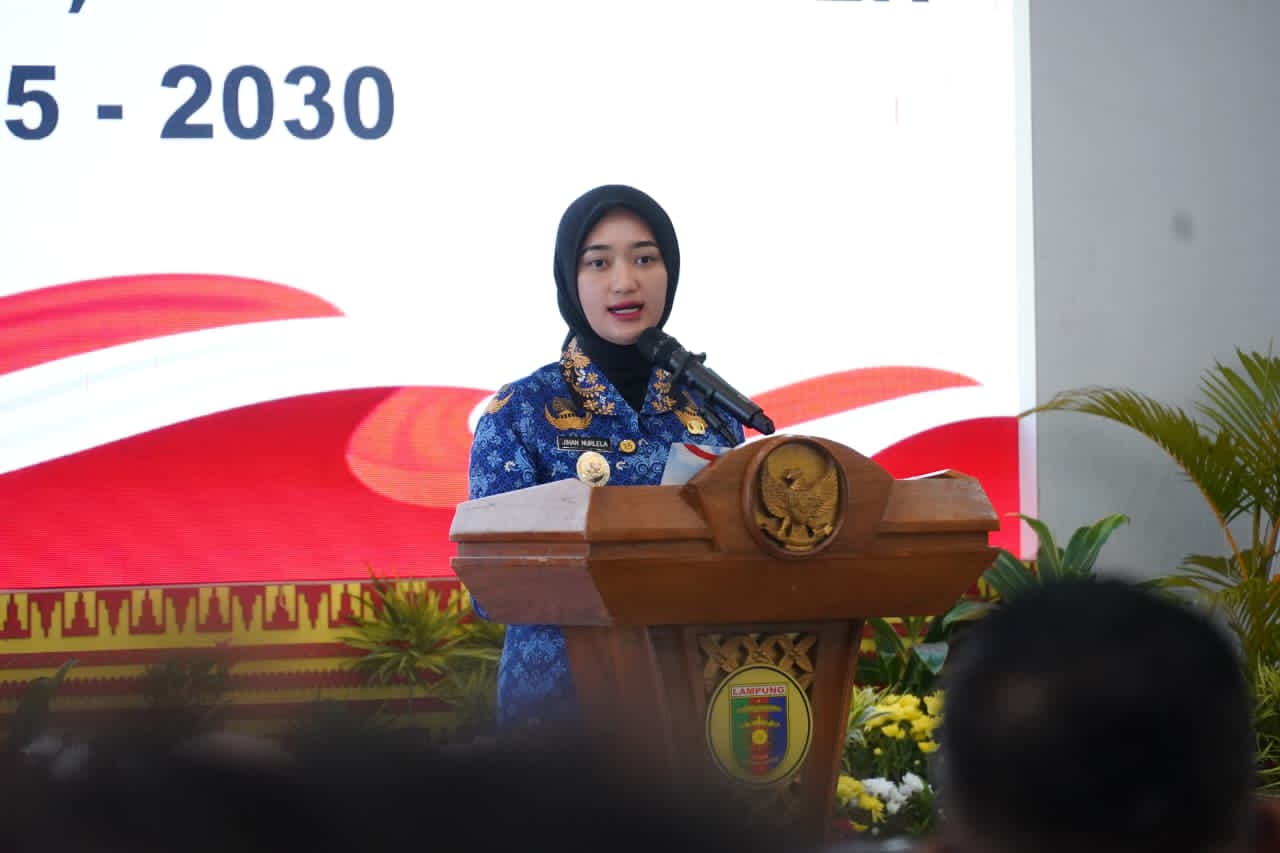 Pelantikan Pengurus PMI Lampung, Wagub Jihan Serukan Aksi Nyata dan Ketulusan Melayani