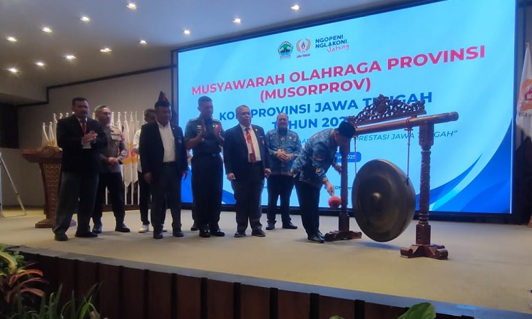 Buka Musorprov KONI Jateng, Gus Yasin Tekankan Pemetaan dan Masa Depan Atlet