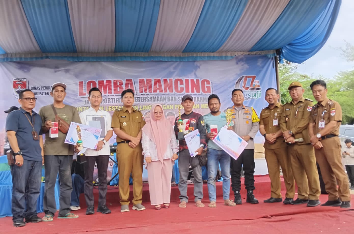 Ribuan Peserta Ikuti Lomba Mancing Dalam Rangka HUT Mesuji Ke-17