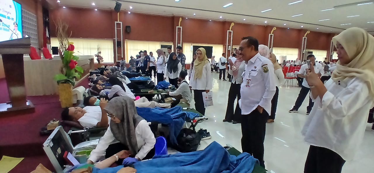 250 Kantong Darah Hasil Kerjasama Dinkes Balam Dengan Insan Kesehatan, Organisasi Profesi dan UTD PMI Lampung