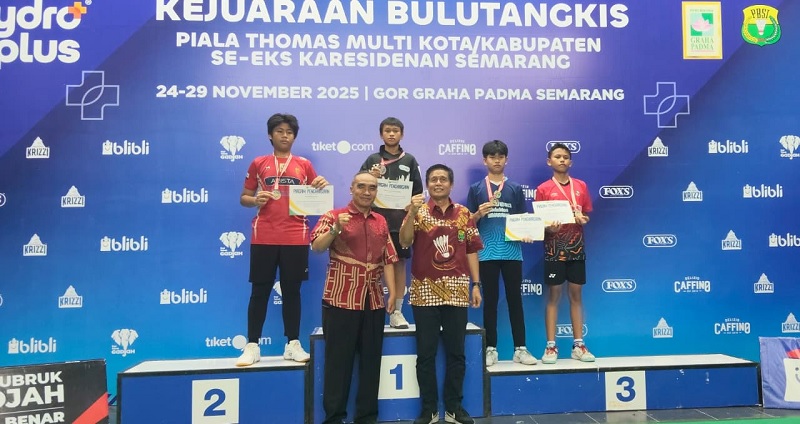 PBSI Kota Semarang Sukses Adakan Piala Thomas Multikota/Kabupaten, Inilah Juaranya