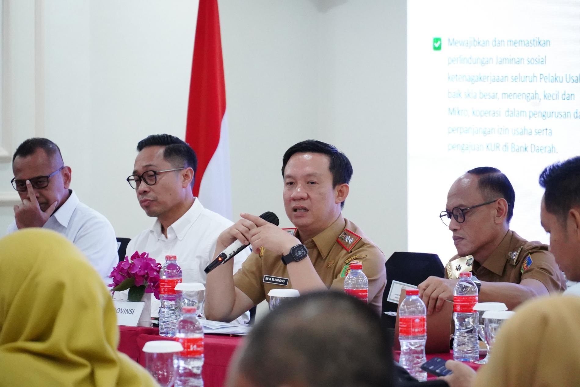 Pemprov Lampung Perkuat Optimalisasi UCJ Jaminan Sosial Ketenagakerjaan, Fokus Perlindungan Pekerja Rentan