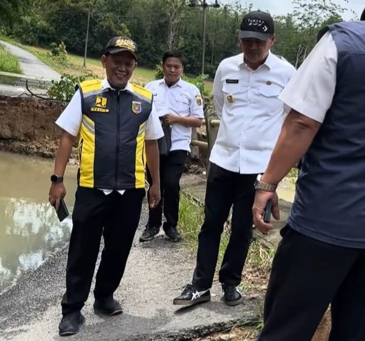 Gubernur Lampung Perintahkan Penanganan Cepat Jembatan Kali Nughik yang Putus