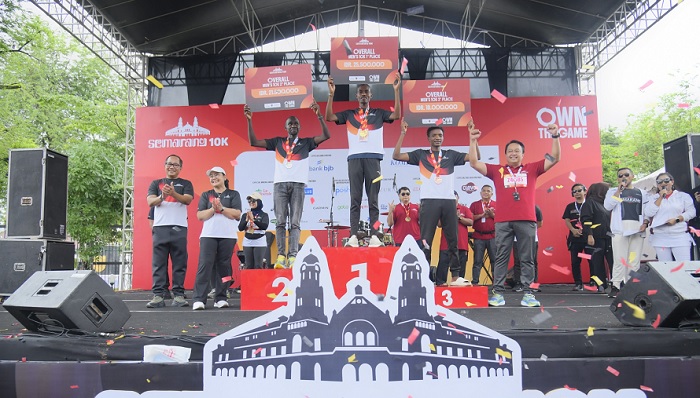 3.000 Pelari Ramaikan Semarang 10K, Atlet Putra Kenya Dominasi Podium Lomba