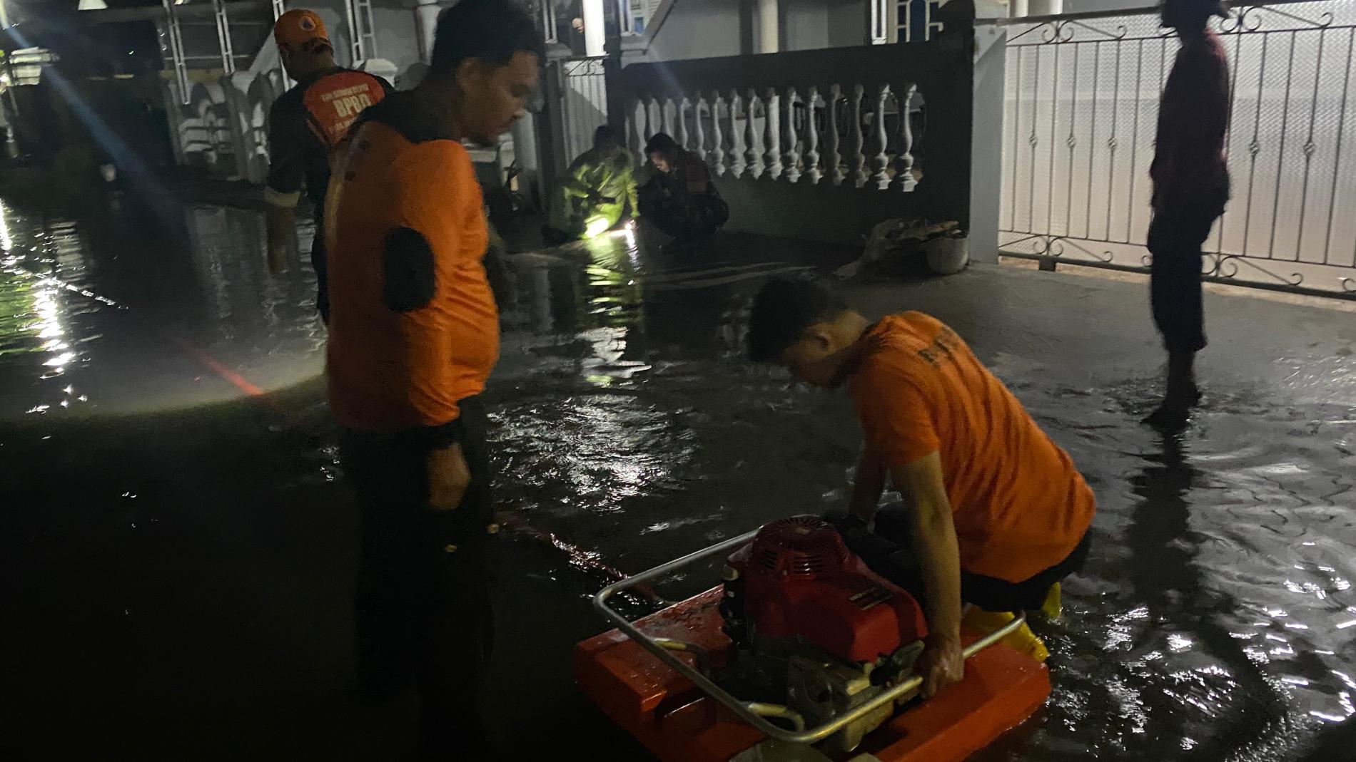 Banjir Agaknya Mulai Berkurang di Balam, Hujan Semalaman Genang 4 Titik