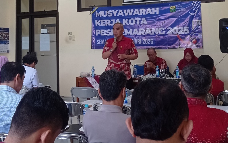 Pengkot PBSI Semarang Gelar Muskerkot, Bahas Program Kerja Tahun 2026