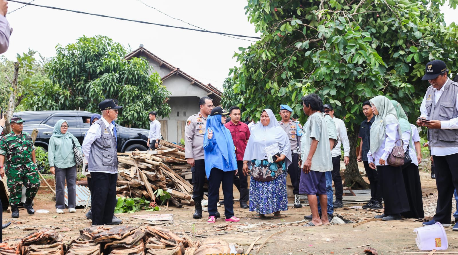Ratusan Rumah Hingga Fasum Rusak Akibat Cuaca Ektrem di Tegineneng