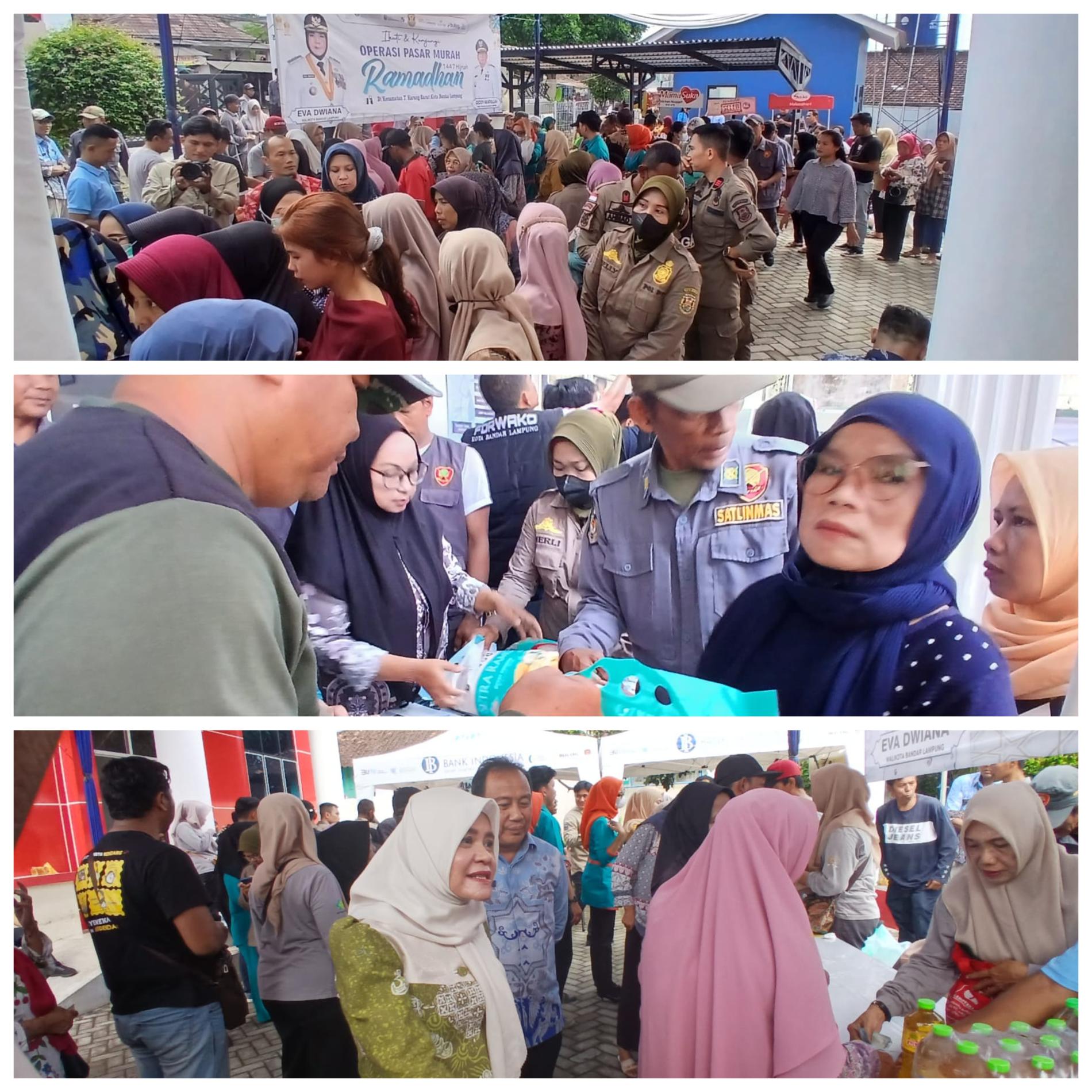  Pasar Murah Inisiator Eva Dwiana Disambut Antusias Warga