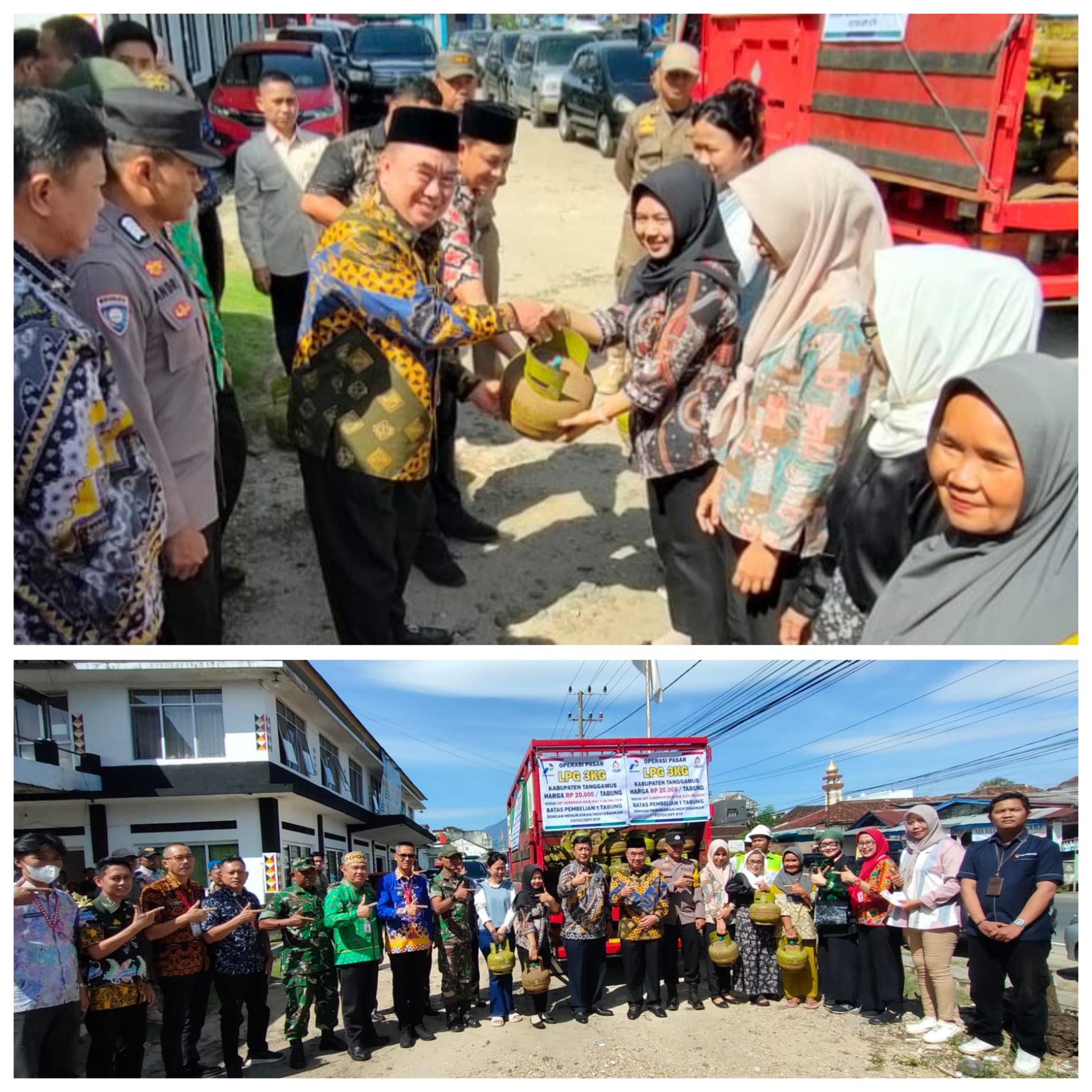 Pemkab Tanggamus Gelar Pasar Murah Subsidi LPG 3 Kg Jelang Ramadan