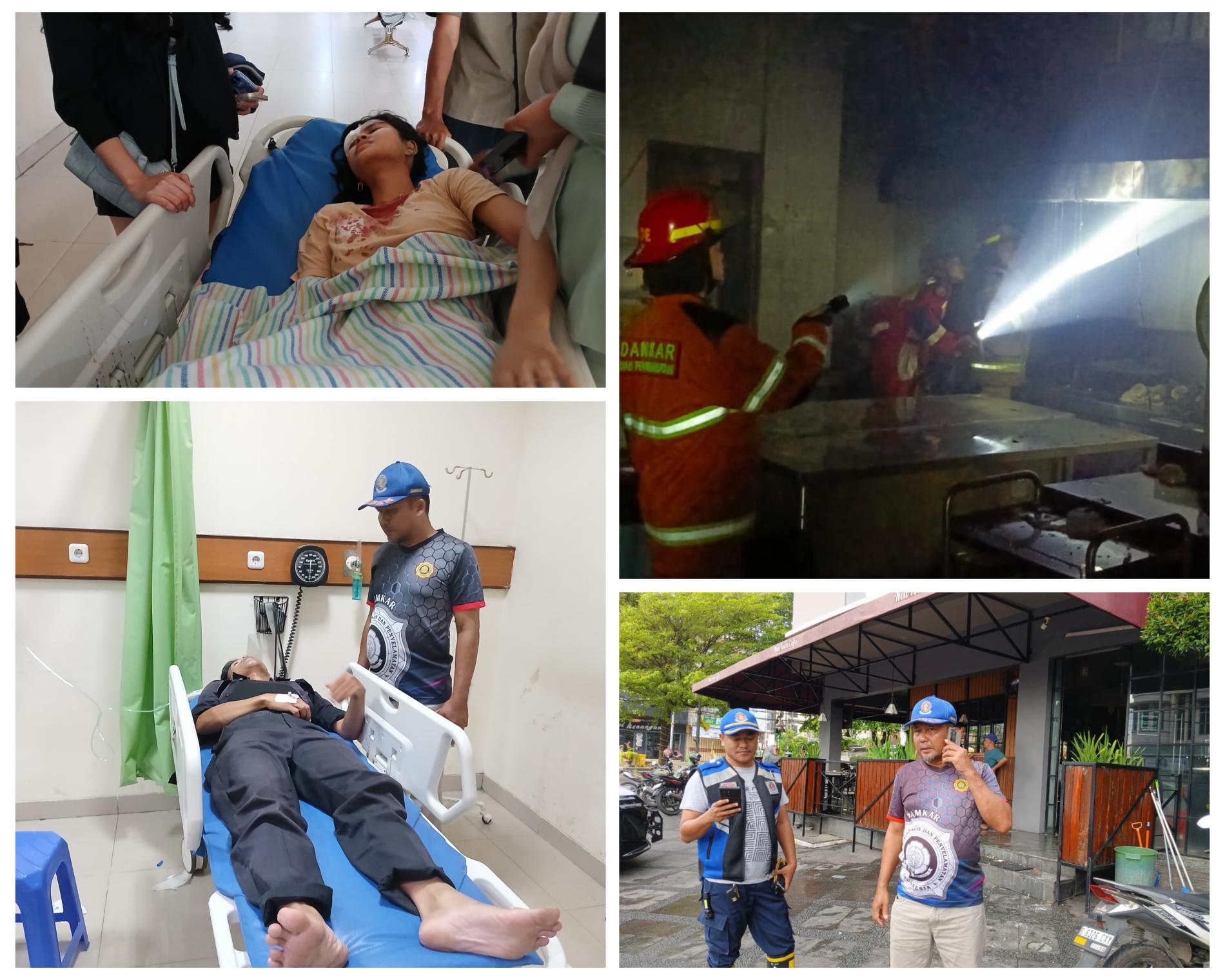 Minyak Overheat Picu Kebakaran, Dapur Hotel Grand Anugerah Express Terbakar Subuh di Bandarlampung