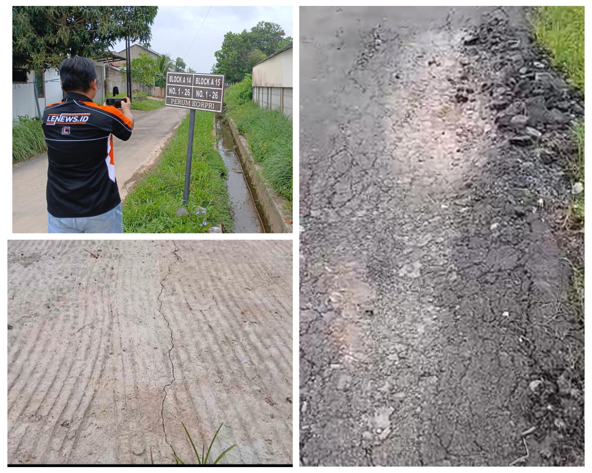 Baru Dibangun, Jalan di Campang Raya dan Korpri Raya Sudah Rusak, Warga Soroti Kinerja PU