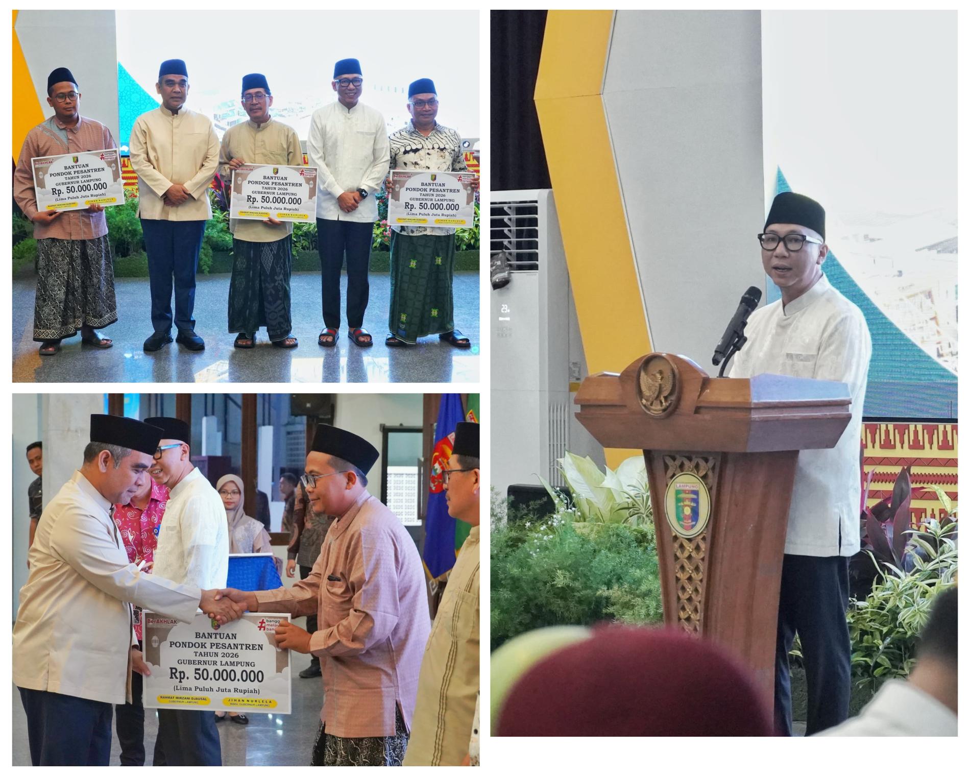 Pemprov Lampung Beri Dukungan Nyata bagi Pesantren untuk Menjaga Keberlanjutan Pendidikan
