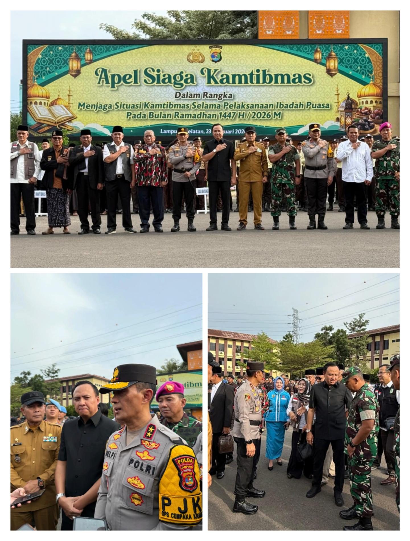 Perkuat Sinergitas, DPRD Lampung Hadiri Apel Siaga Ramadan di Polda Lampung
