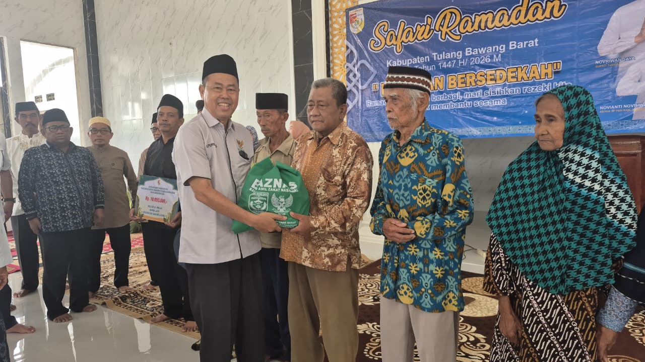 Baznas dan Pemkab Tubaba Tubaba, Santuni 1,380 Lansia Selama Ramadan