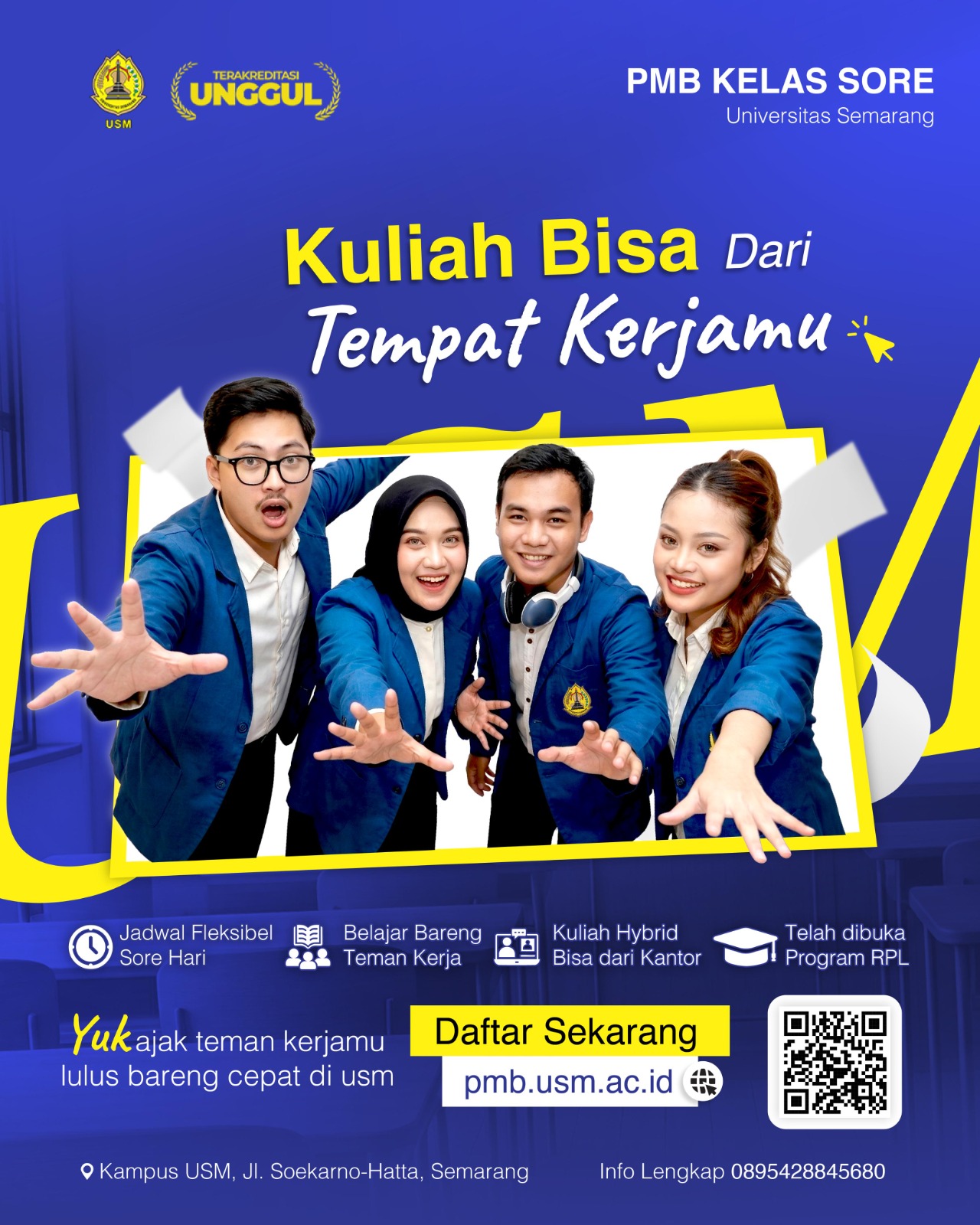 Minat Pendaftar Tinggi, Pendaftaran Mahasiswa Baru USM Diperpanjang