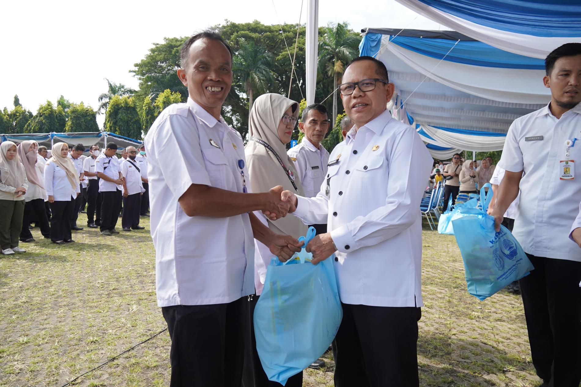 Korpri Provinsi Lampung Gelar Ramadan Berbagi, Salurkan Bantuan Sembako Bagi ASN Golongan I dan II