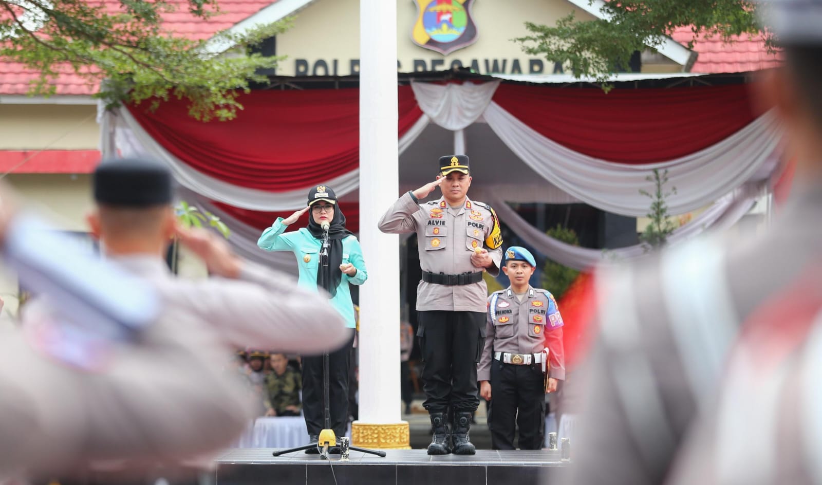 Bupati Nanda Pimpin Apel Gelar Pasukan Operasi Ketupat Krakatau Pengamanan Lebaran