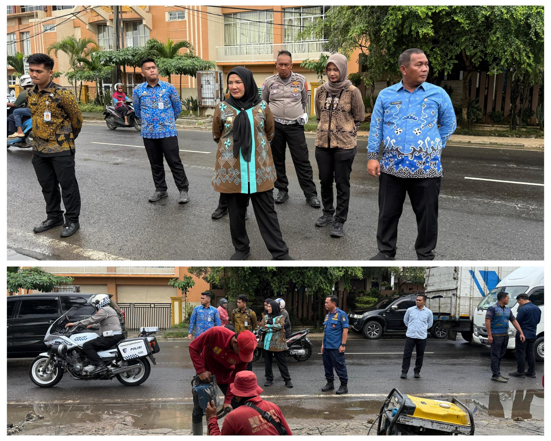 Wali Kota Bandarlampung Eva Dwiana Turun Tangan Atasi Drainase Tersumbat Limbah Restoran di Gatot Subroto