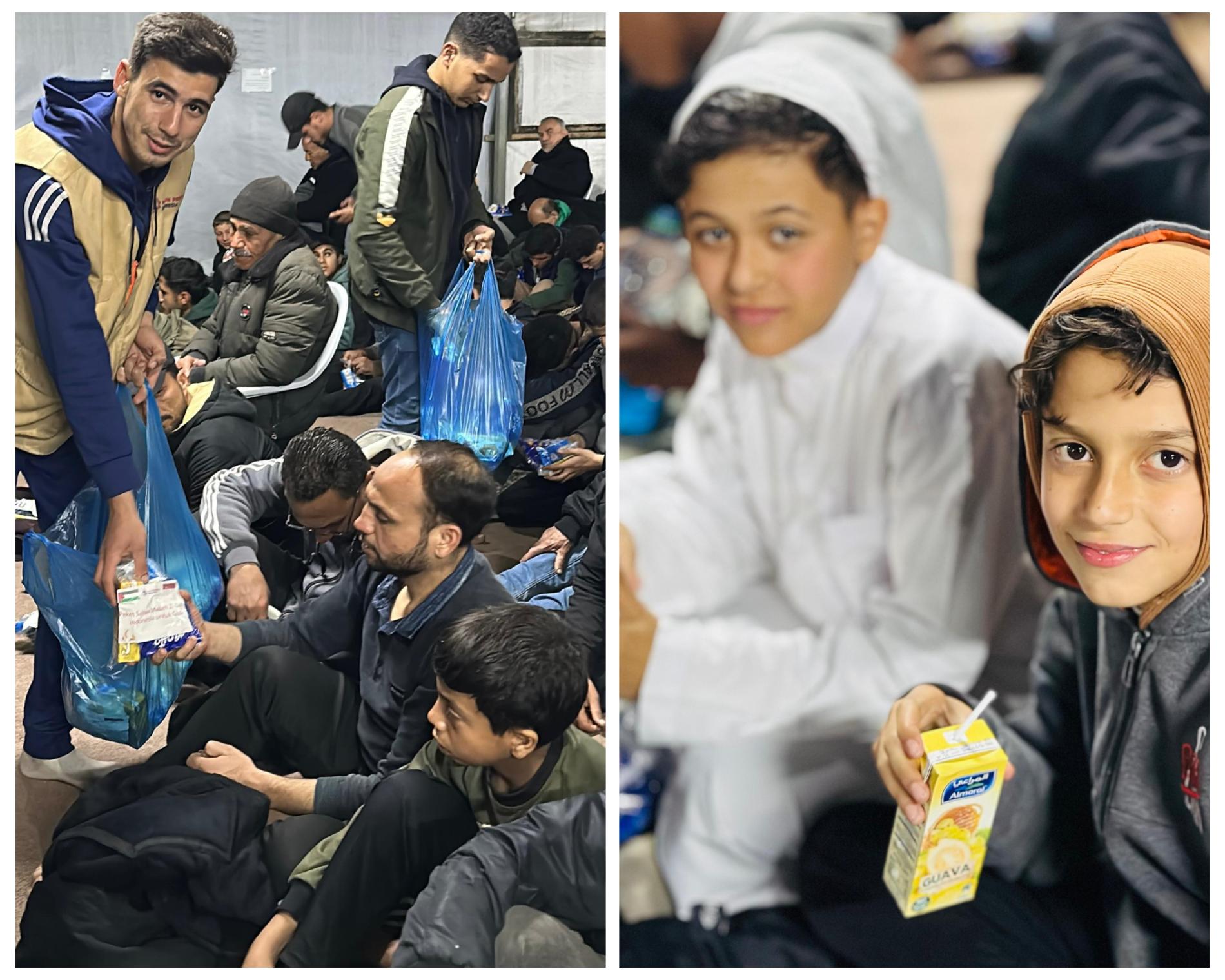 Hulun Peduli Indonesia Hadirkan Sahur untuk 1.500 Jamaah Itikaf di Gaza