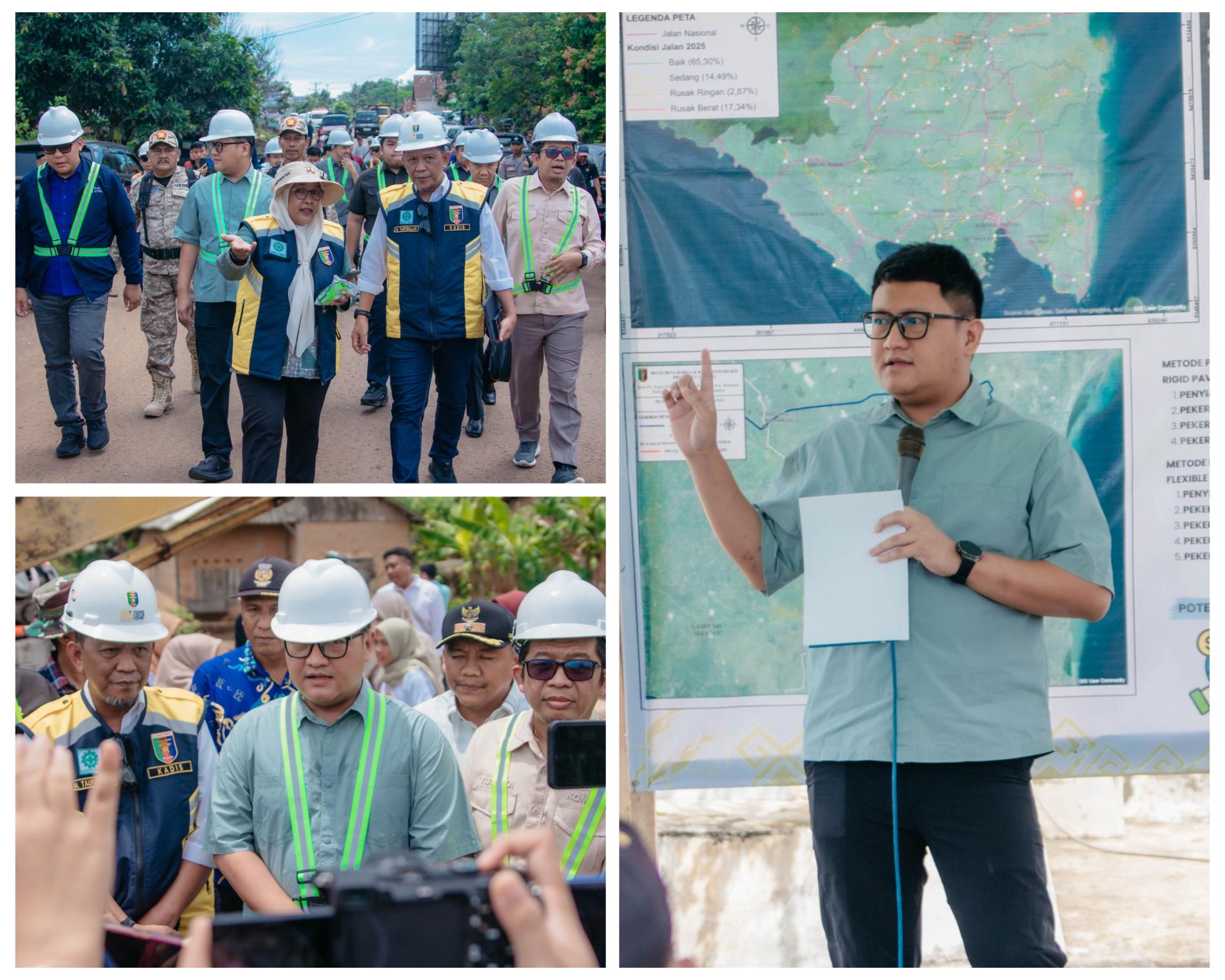 Genjot Infrastruktur 2026, Pemprov Lampung Mulai Perbaikan Jalan Jabung–Labuhan Maringgai