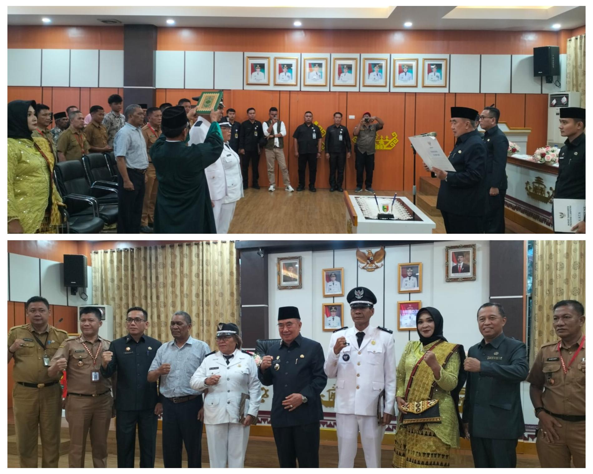 Bupati Tanggamus Resmi Lantik Kakon PAW dan PJ Kakon, Ini Pesan Tegasnya!