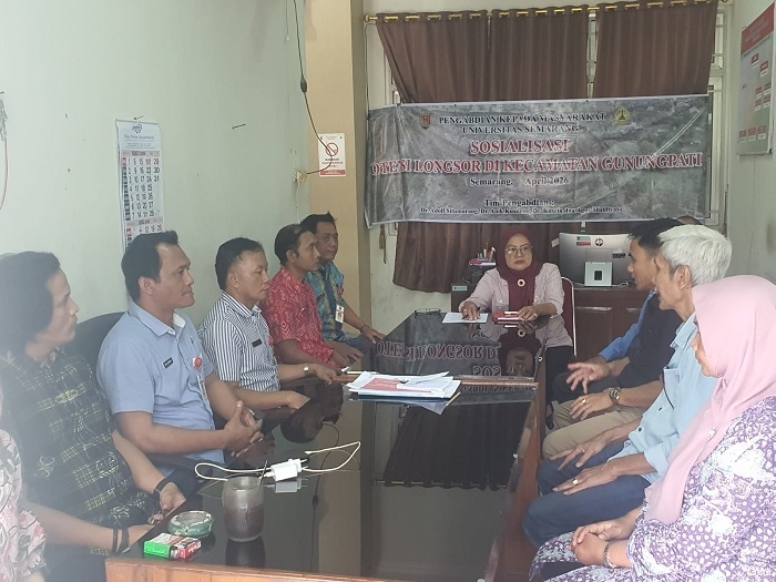 Pakar Teknik USM Bedah Pemicu dan Mitigasi Longsor di Kelurahan Sumurrejo