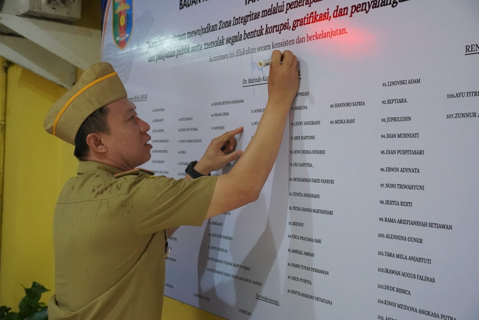 Sekdaprov Lampung Canangkan Zona Integritas, Dorong Birokrasi Bersih dan Melayani