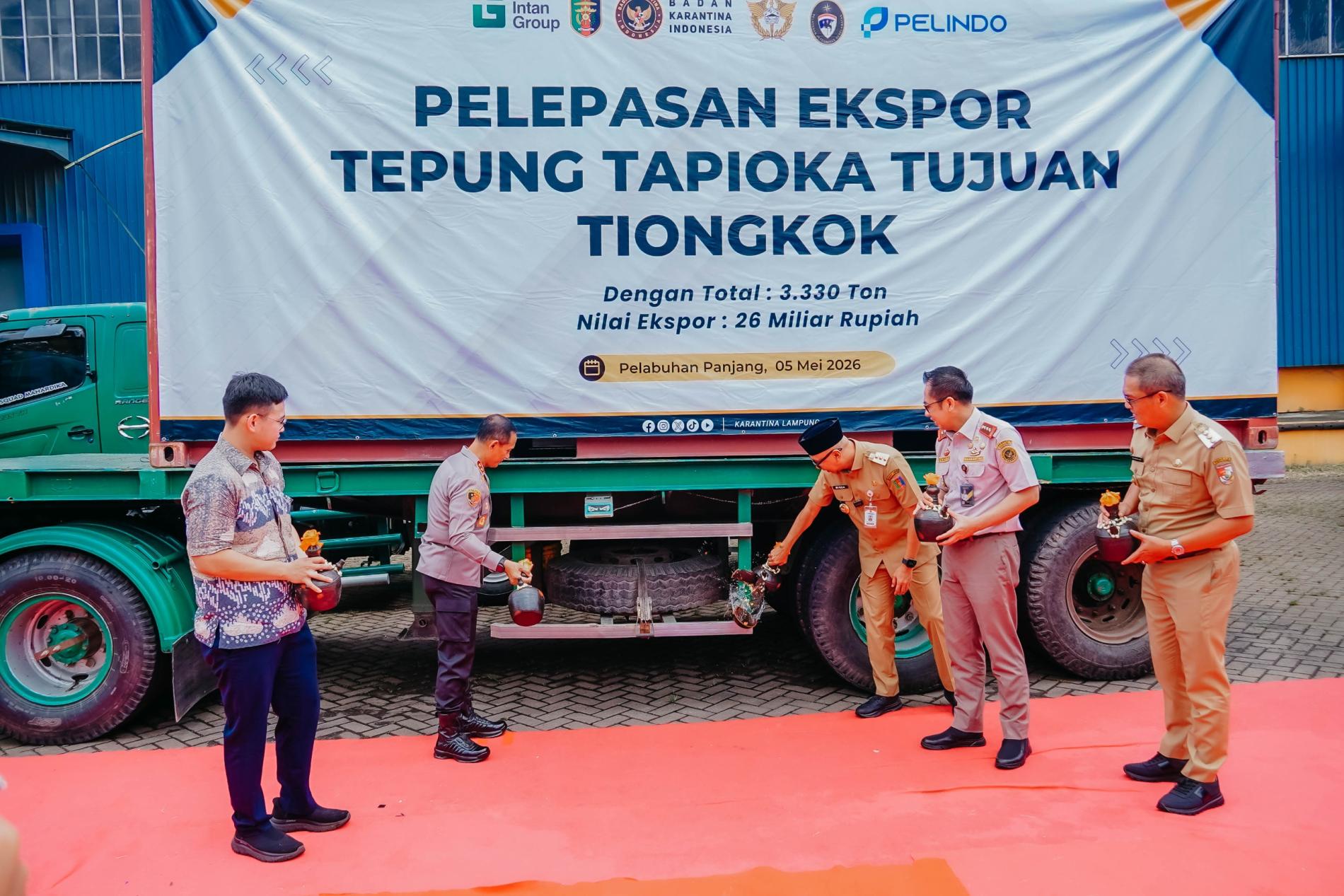 Pemprov Lampung Dorong Nilai Tambah, Ribuan Ton Tapioka Diekspor ke Tiongkok