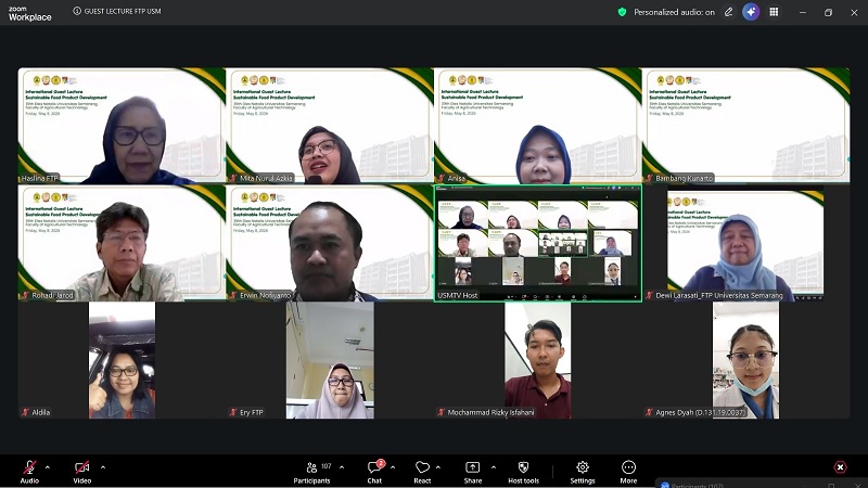 Gelar International Guest Lecture, FTP USM Hadirkan Pakar Malaysia Bahas Inovasi Pangan Berkelanjutan