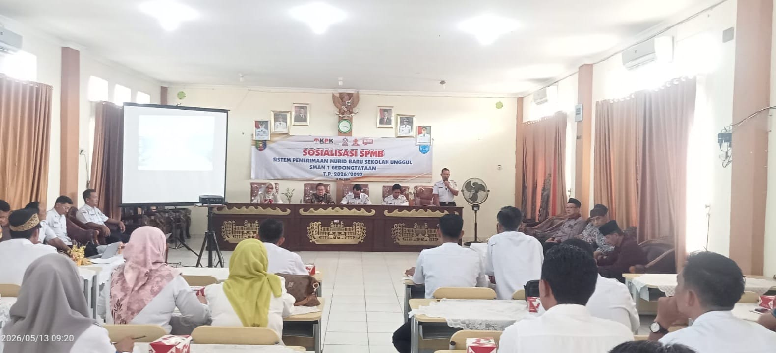 Libatkan Komite, Wali Murid, dan Masyarakat, SMAN 1 Gedongtataan Gelar Sosialisasi SPMB