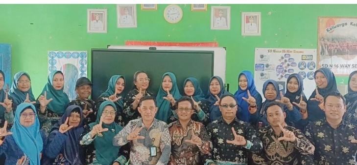 Kepala Sekolah se-Kecamatan Way Serdang Gelar Kombel di SDN 16